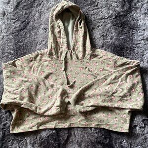 Cropped floral sweater set